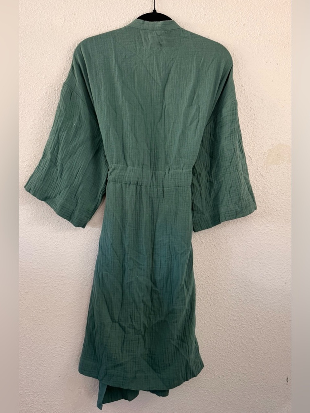 Green Gauze Kimono Tie-Front Robe - Picture 2 of 2